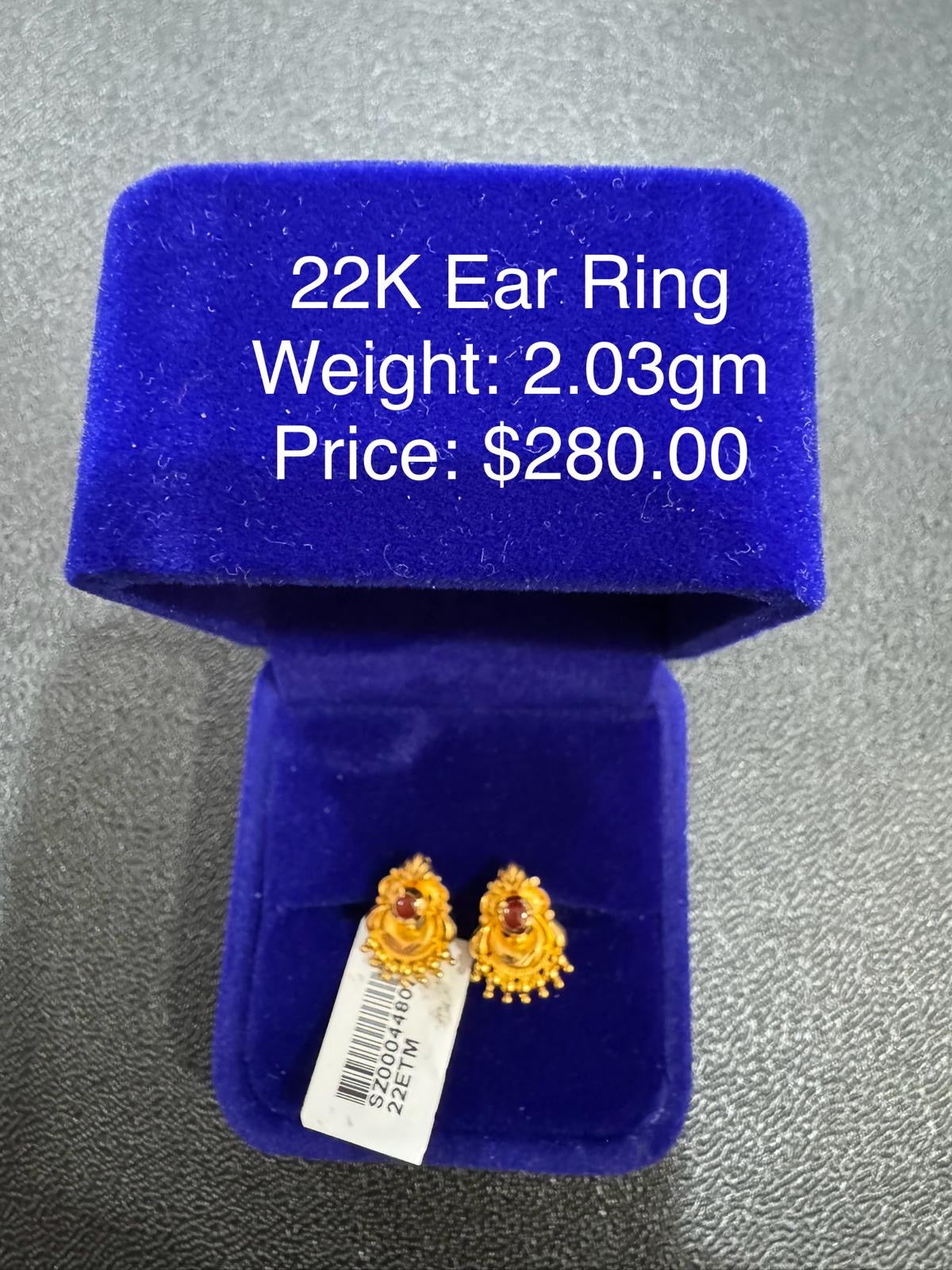 22K Gold Earring