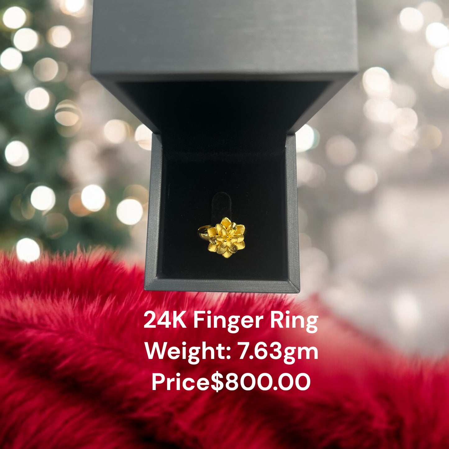 24K Original Gold Finger Ring