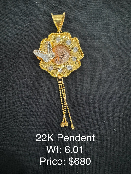 22K Gold Pendant