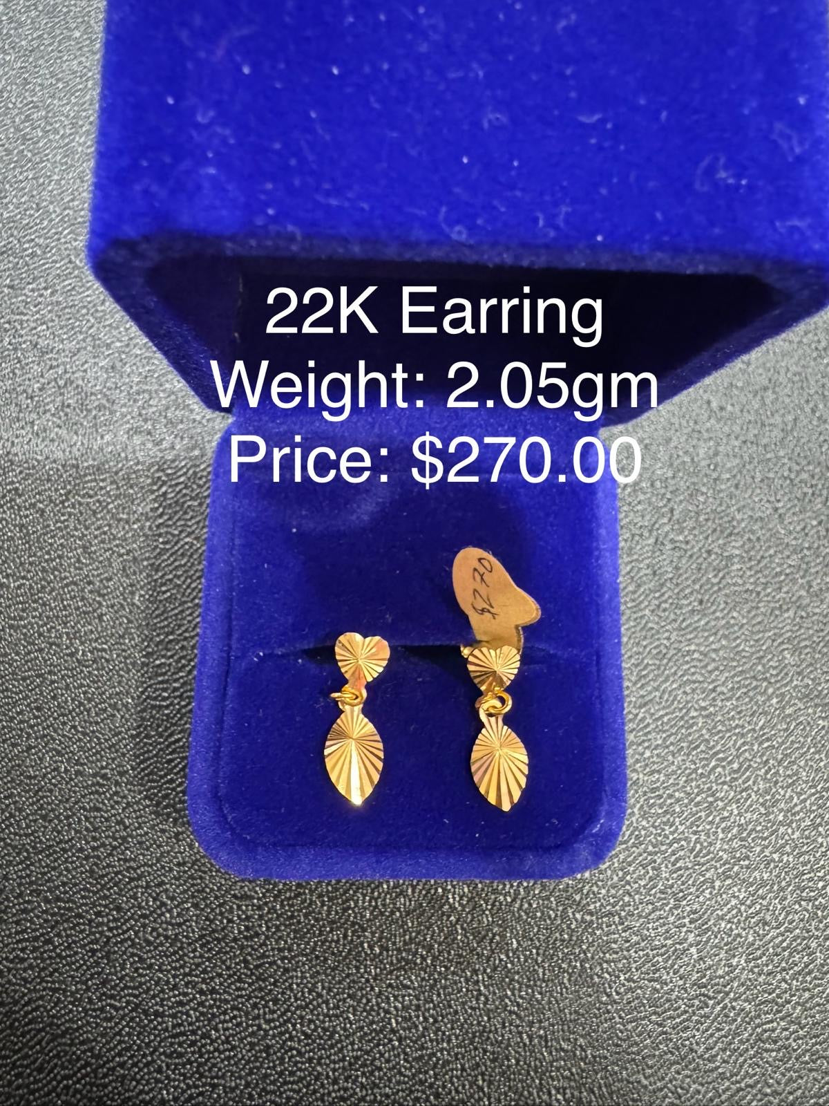 22K Gold Earring