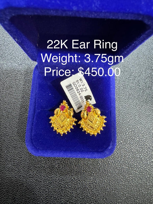 22K Gold Earring