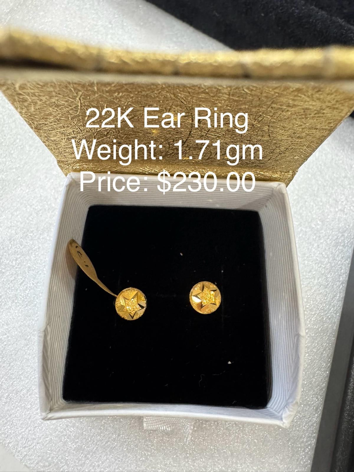 22K Gold Earring