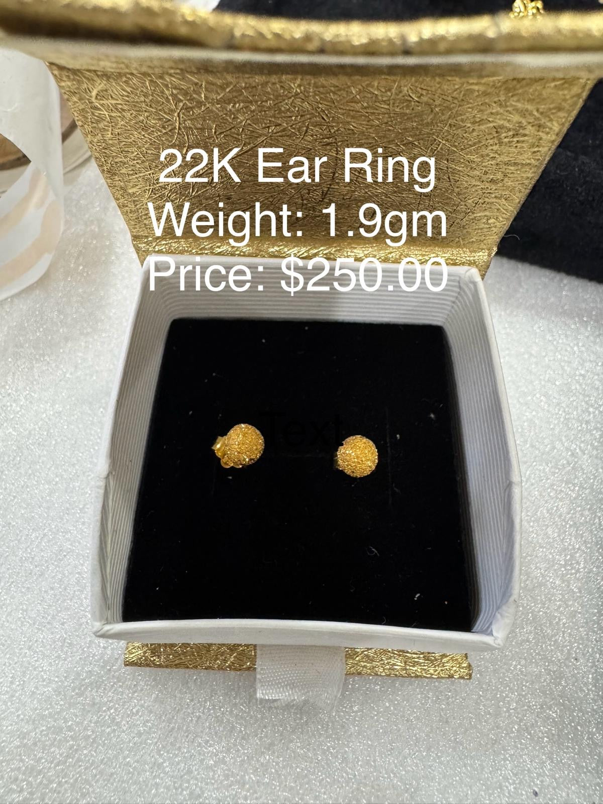 22K Gold Earring