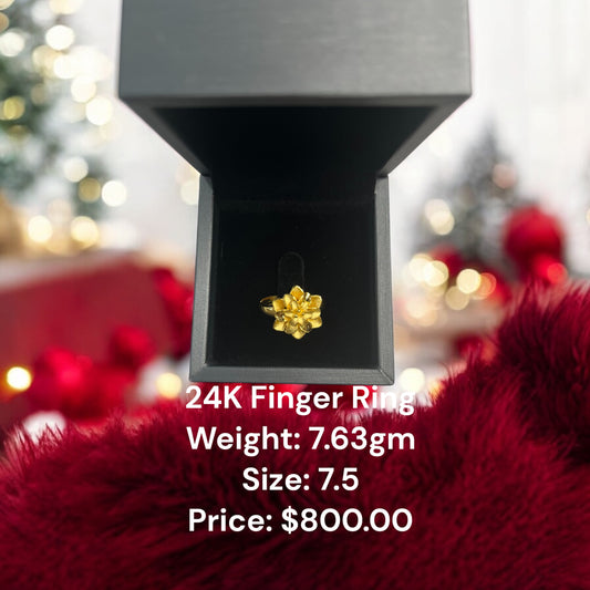 24K Original Gold Finger Ring