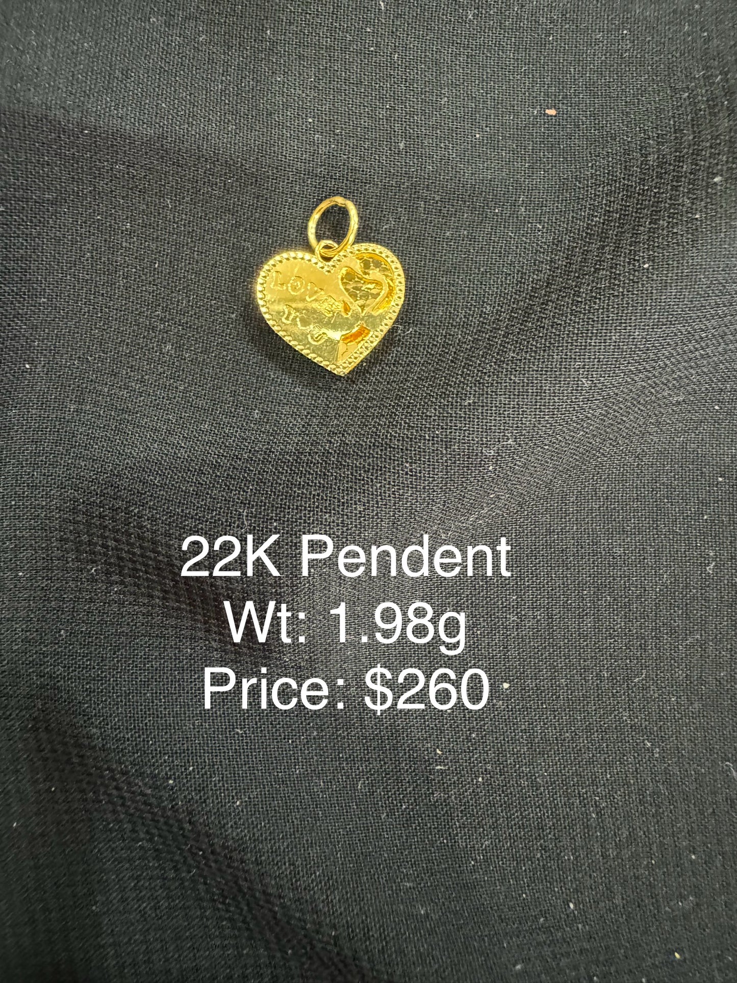 22K Gold Pendent