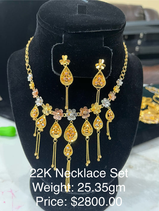 22K Gold Necklace Set