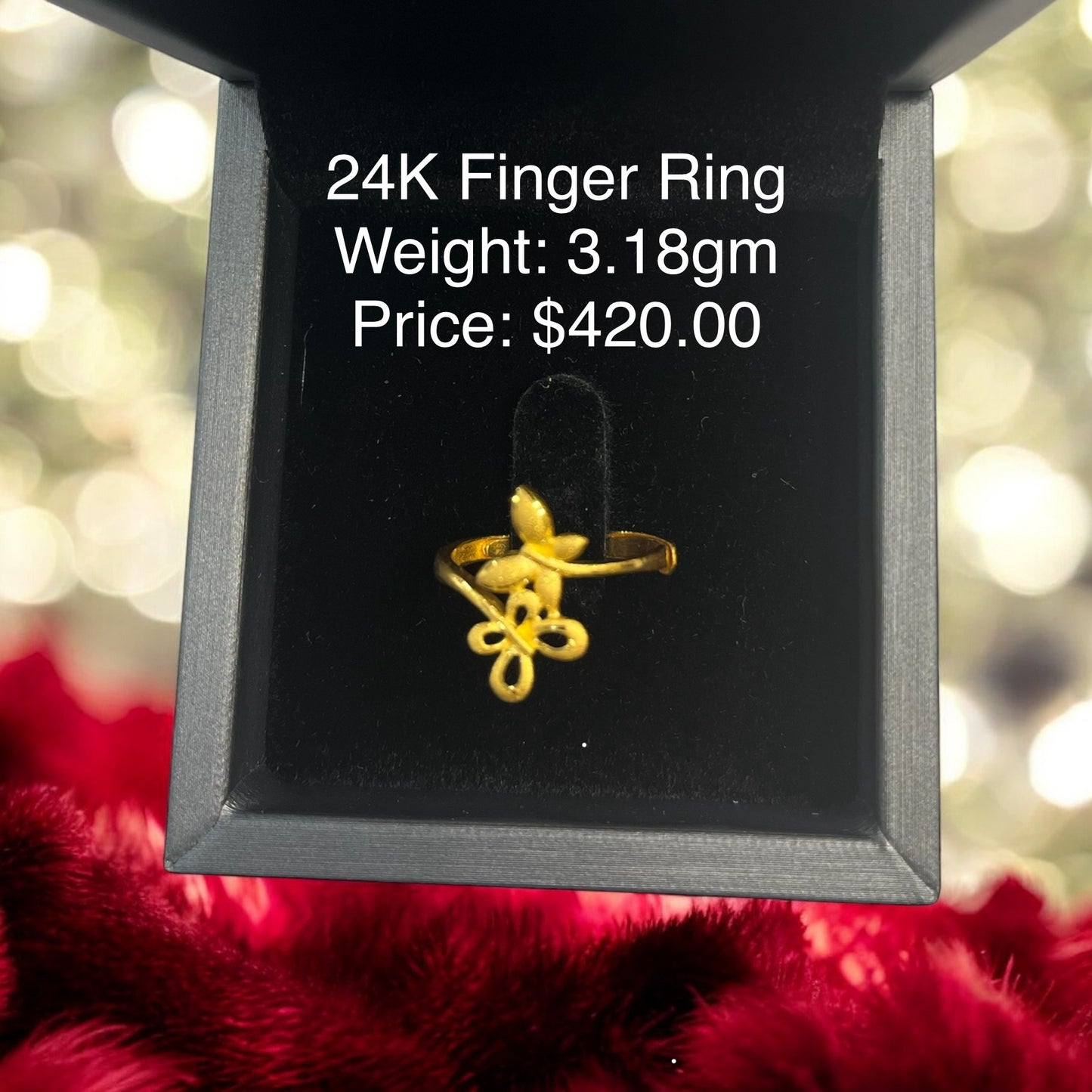 24K Original Gold Finger Ring