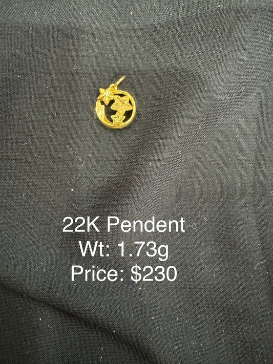 22K Gold Pendant