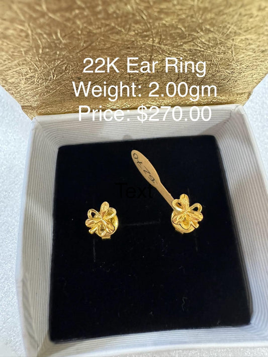 22K Gold Earring