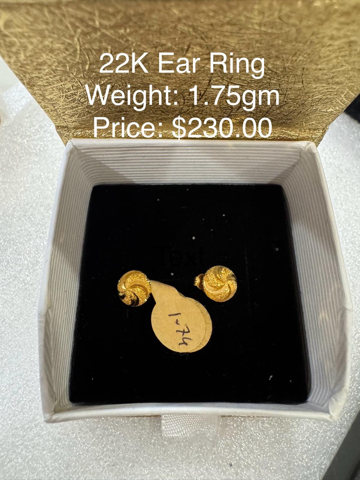 22K Gold Earring