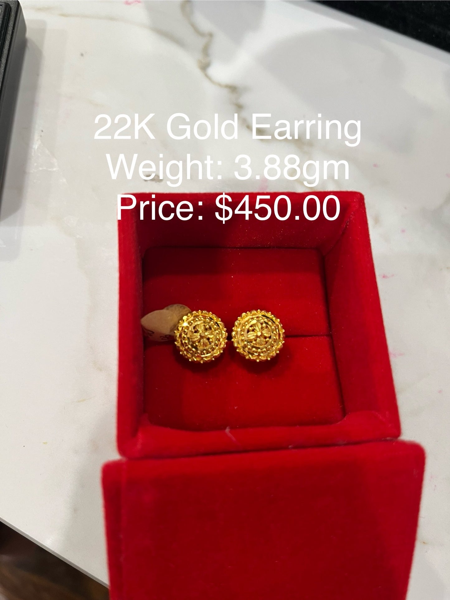 22K Gold Earring