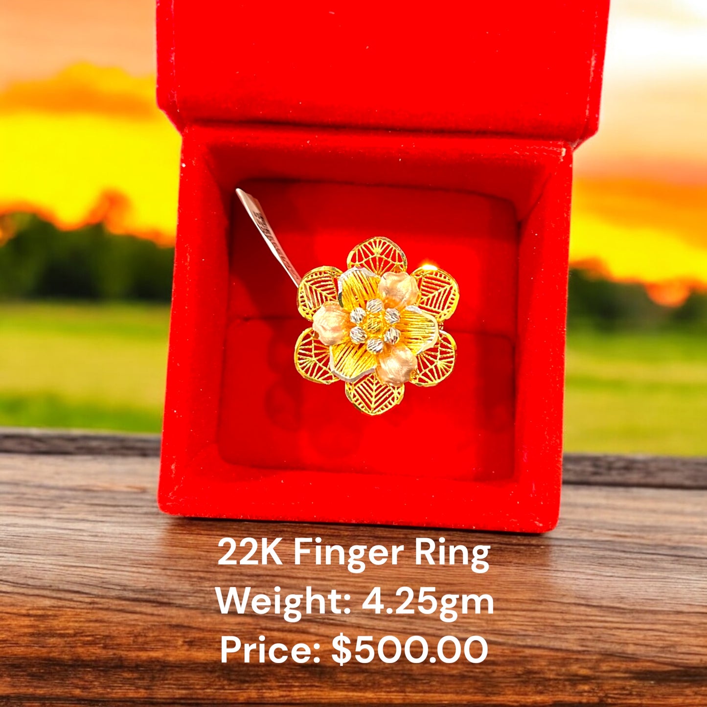 22K Original Gold Finger Ring