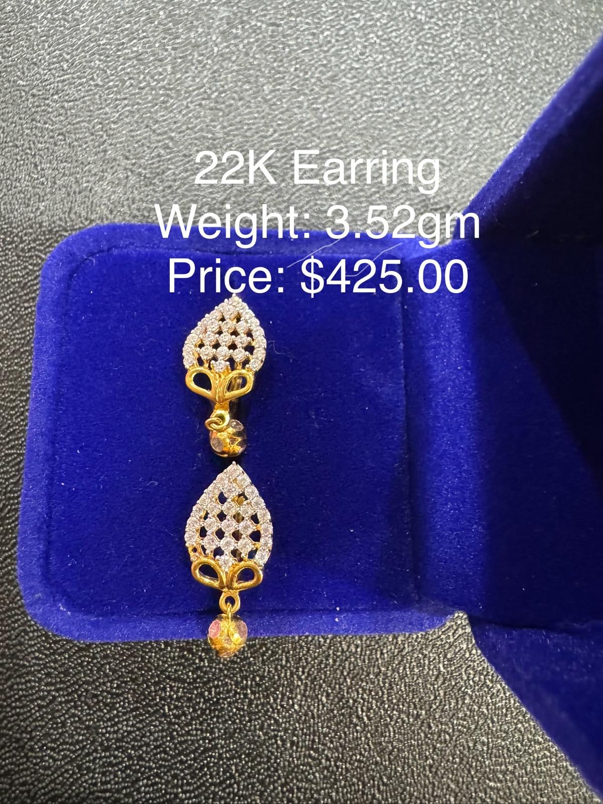 22K Gold Earring