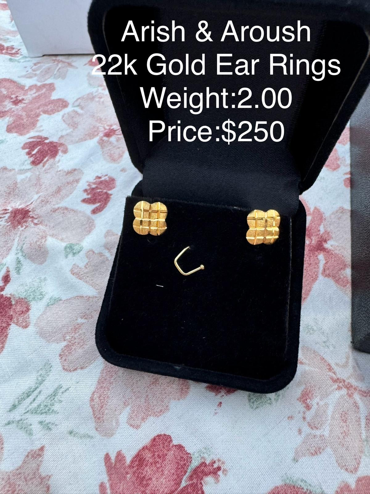 22K Gold Earring