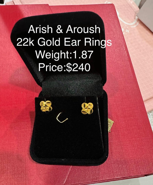 22K Gold Earring