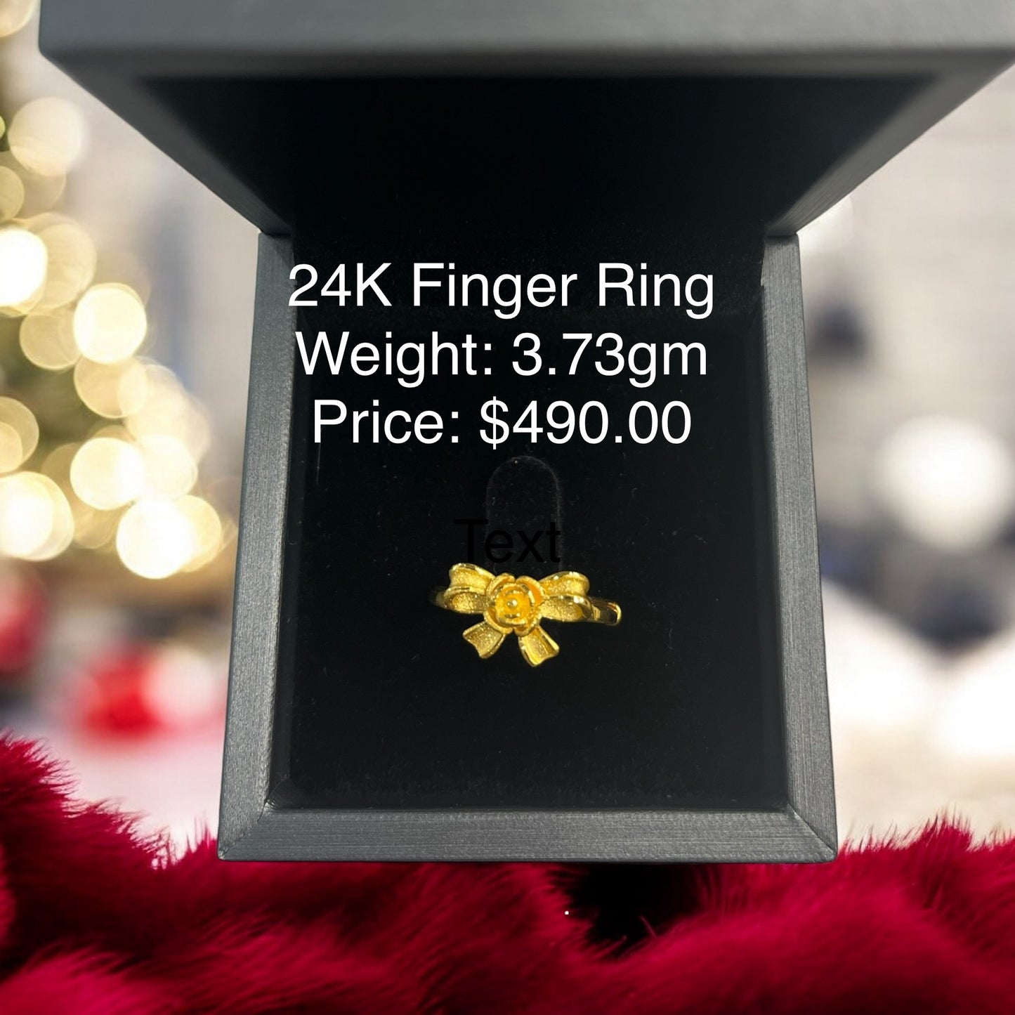 24K Original Gold Finger Ring