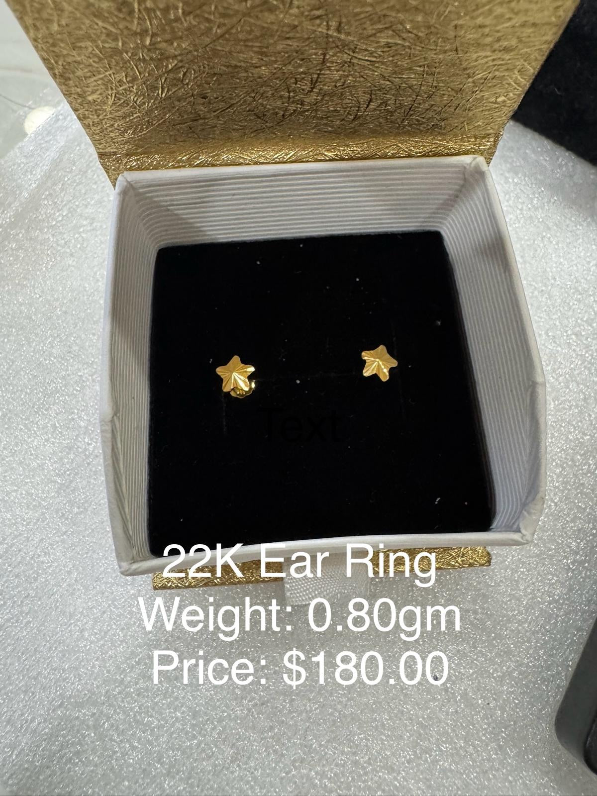 22K Gold Earring