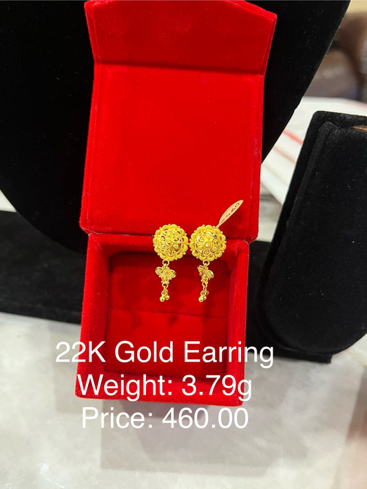 22K Gold Earring