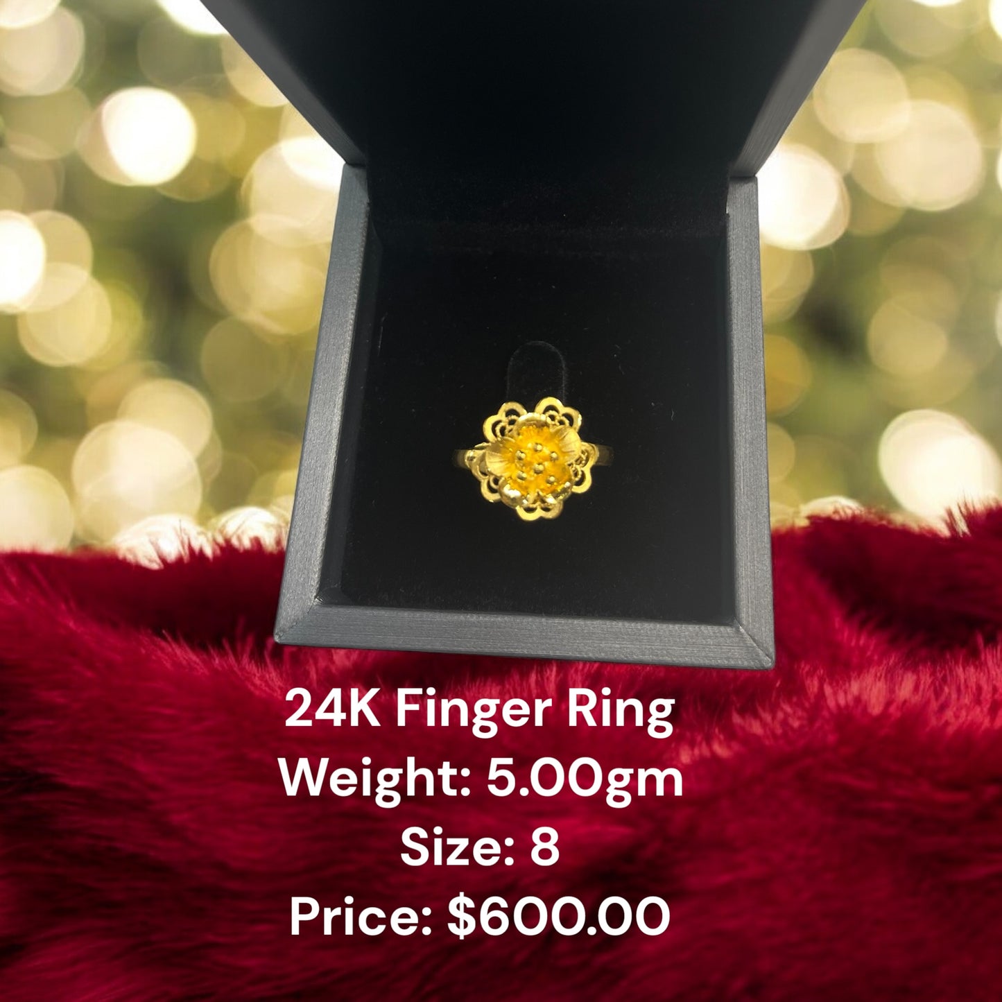 24K Original Gold Finger Ring