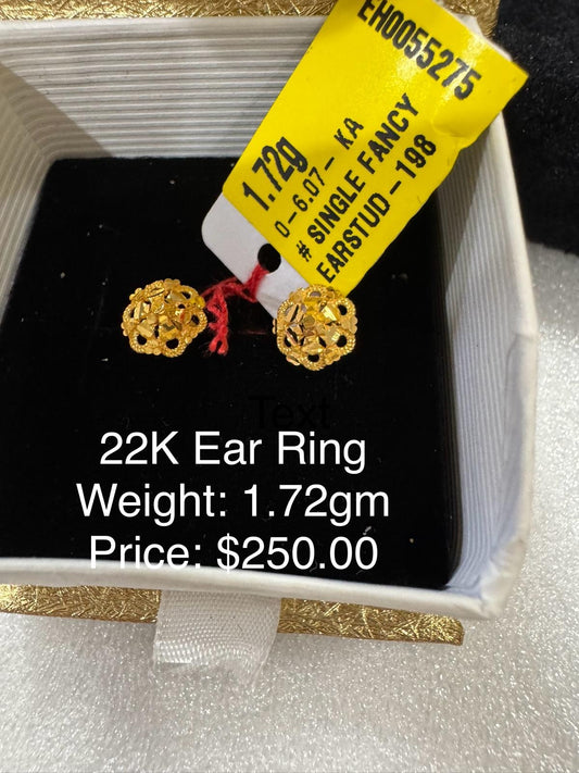 22K Gold Earring