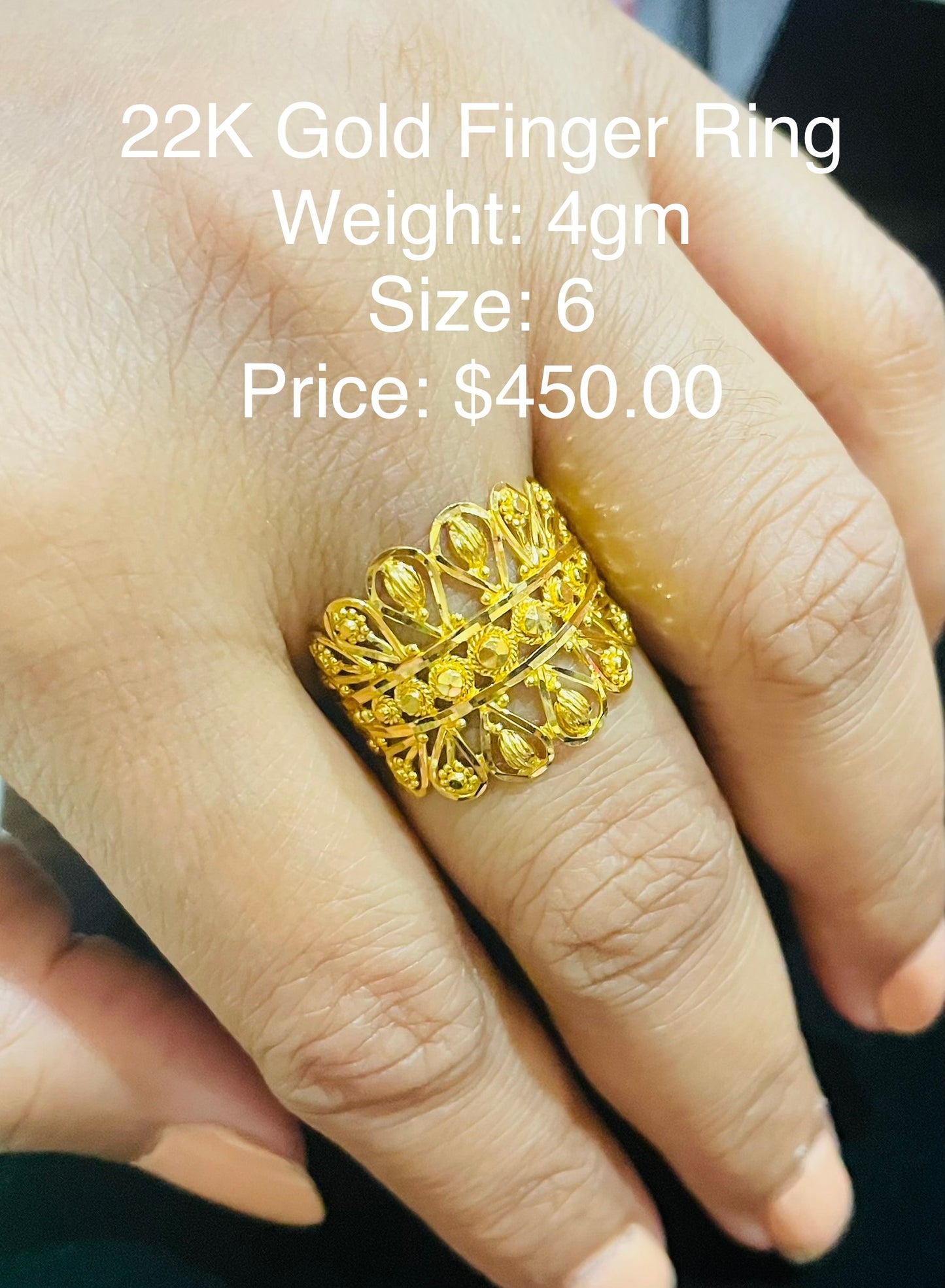 22K Finger Ring