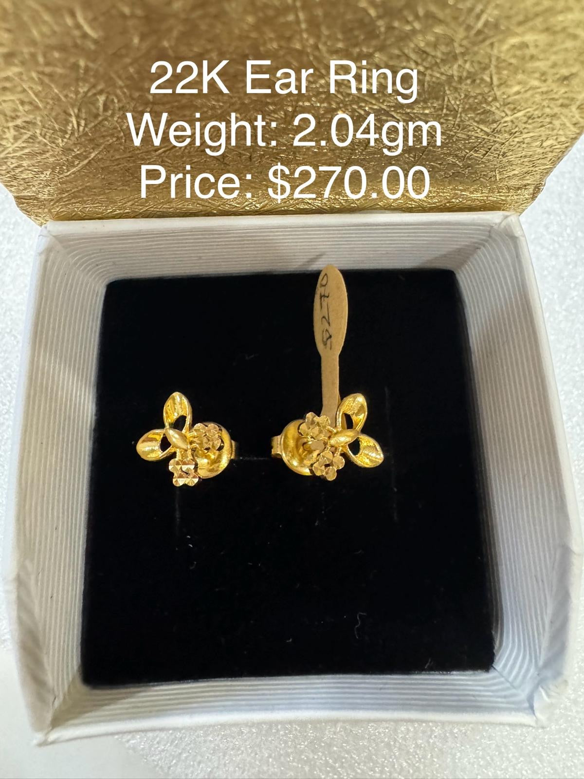 22K Gold Earring