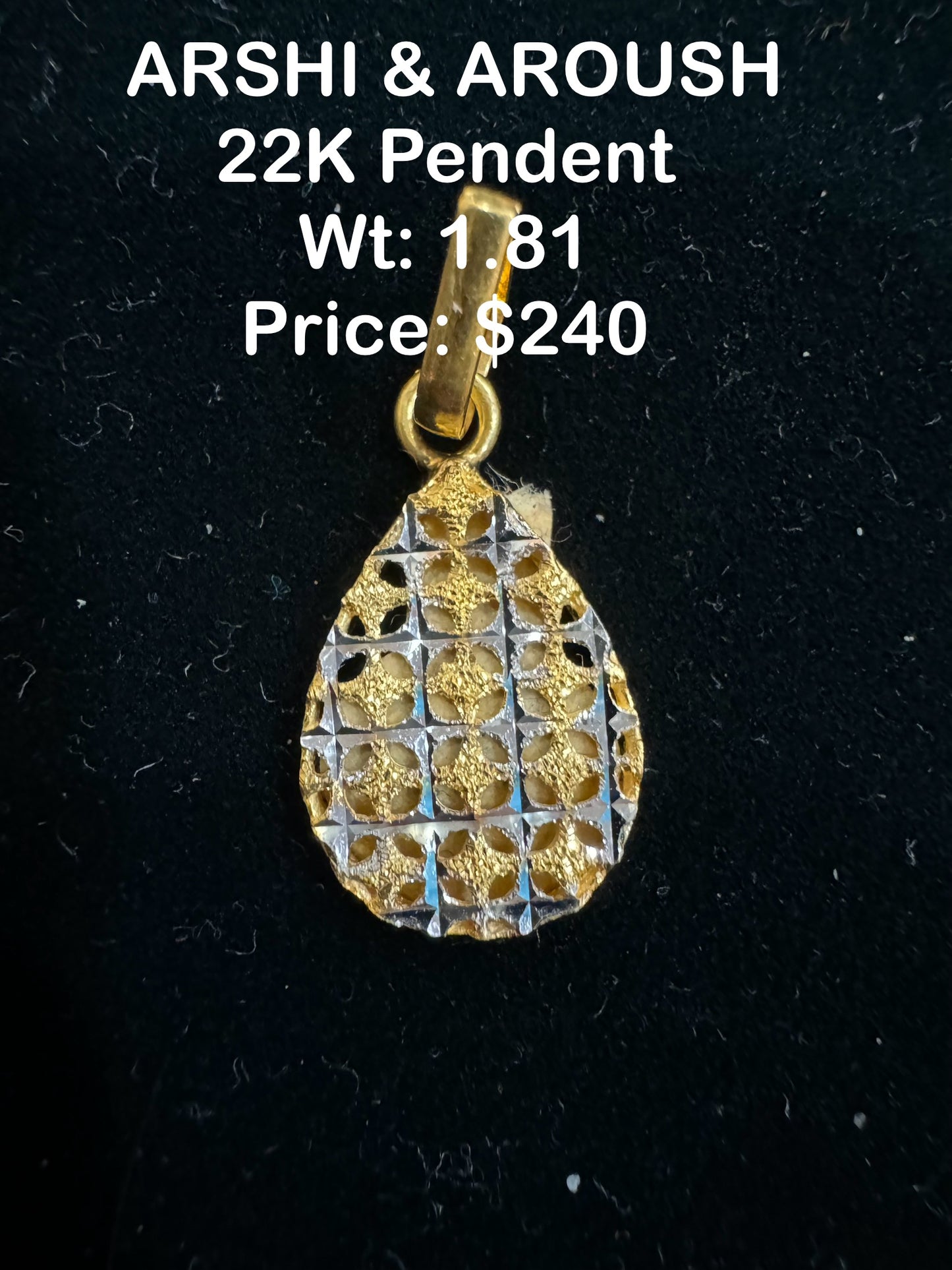 22K Gold Pendant