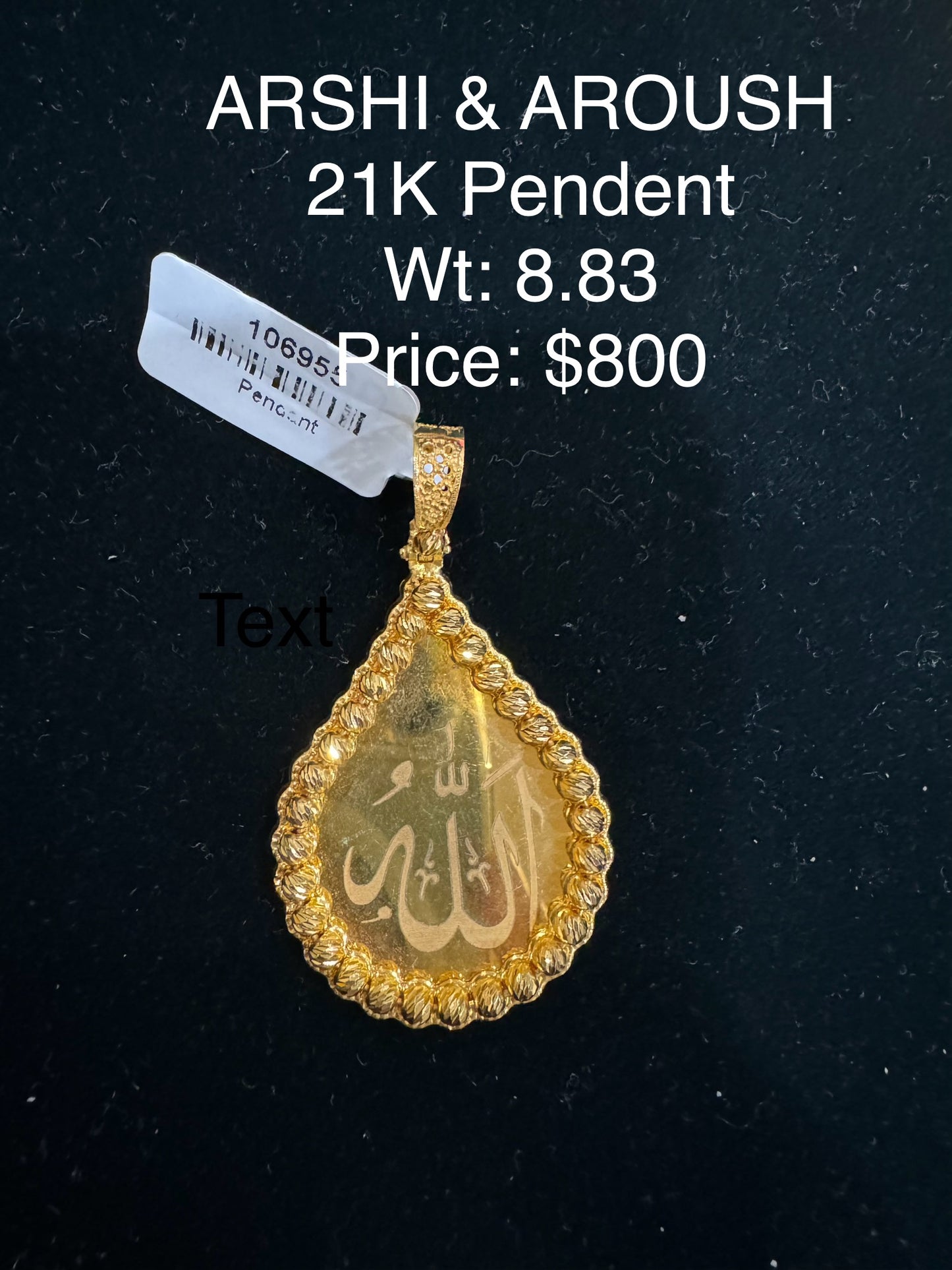 22K Gold Pendant