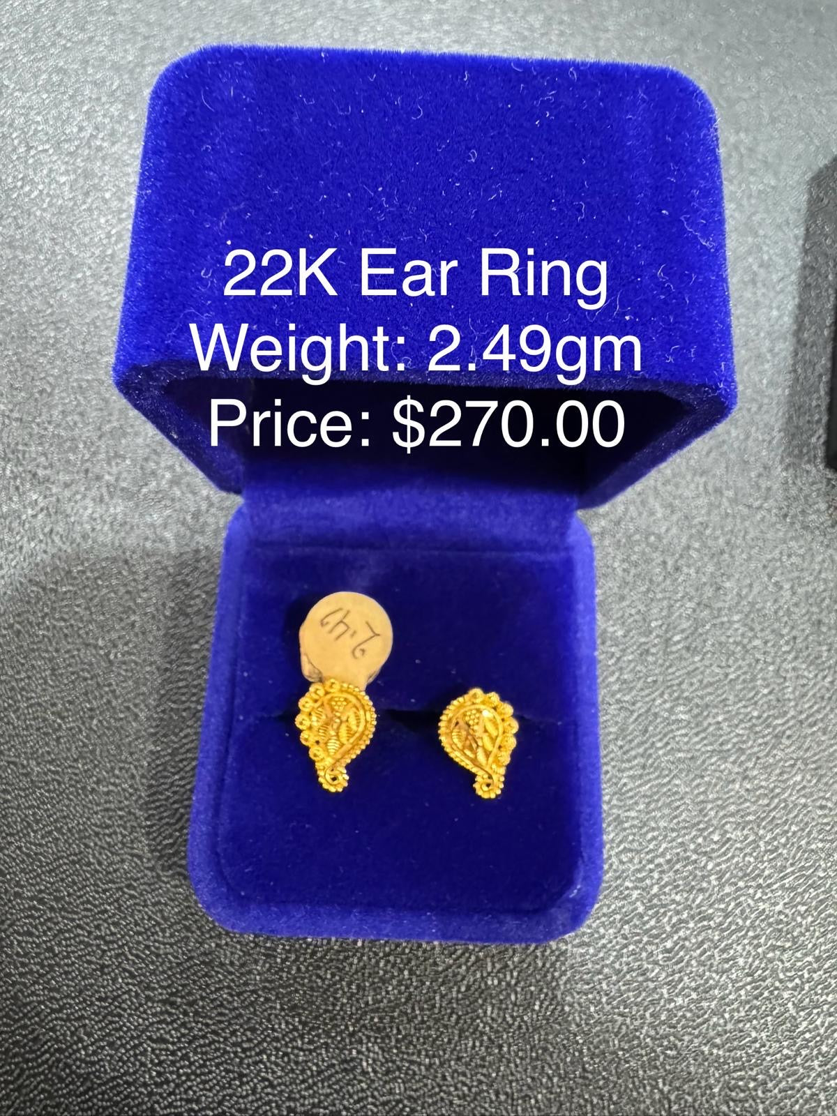 22K Gold Earring