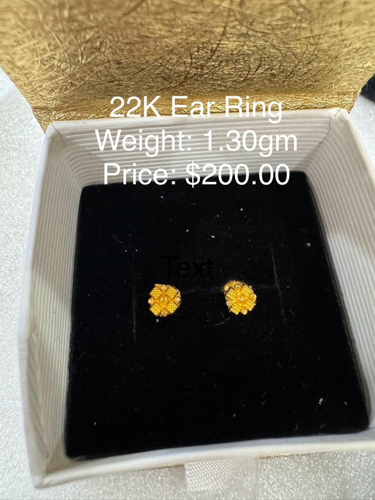 22K Gold Earring