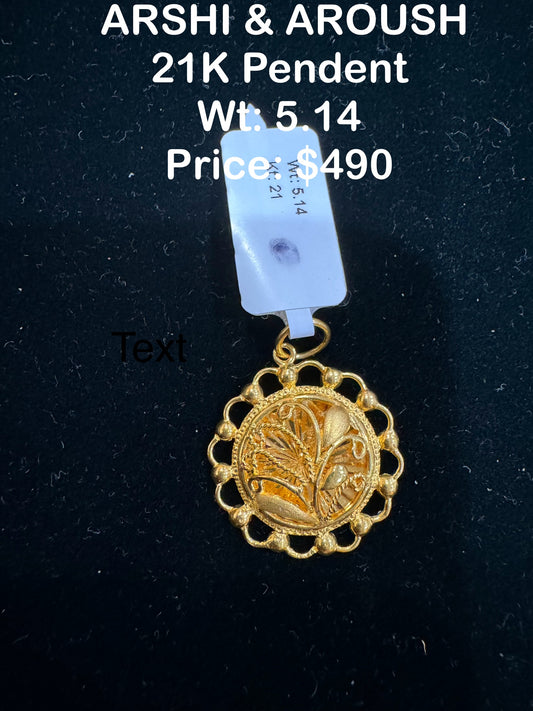 22K Gold Pendant