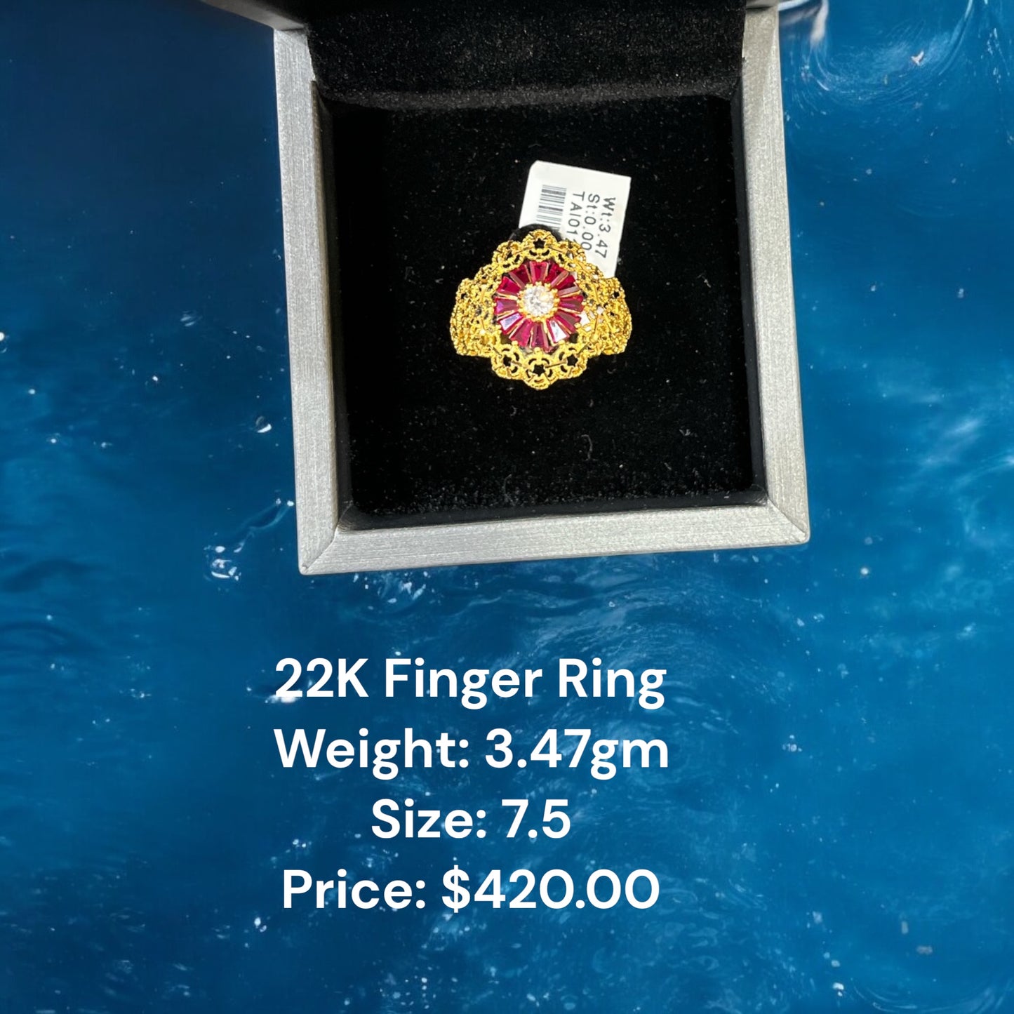 22K Original Gold Finger Ring