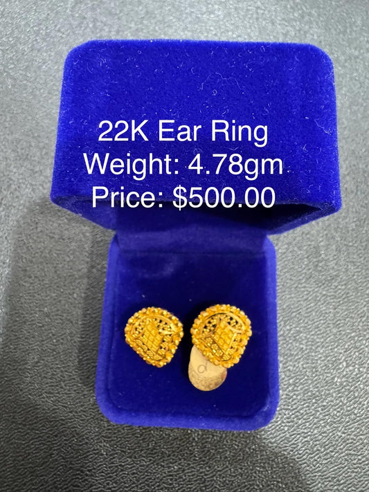 22K Gold Earring