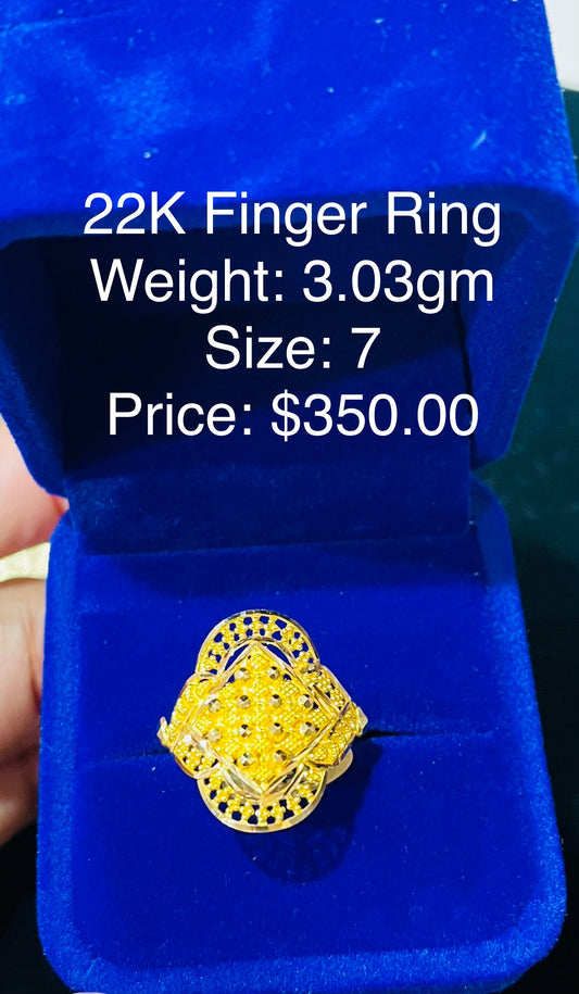 22K Finger Ring